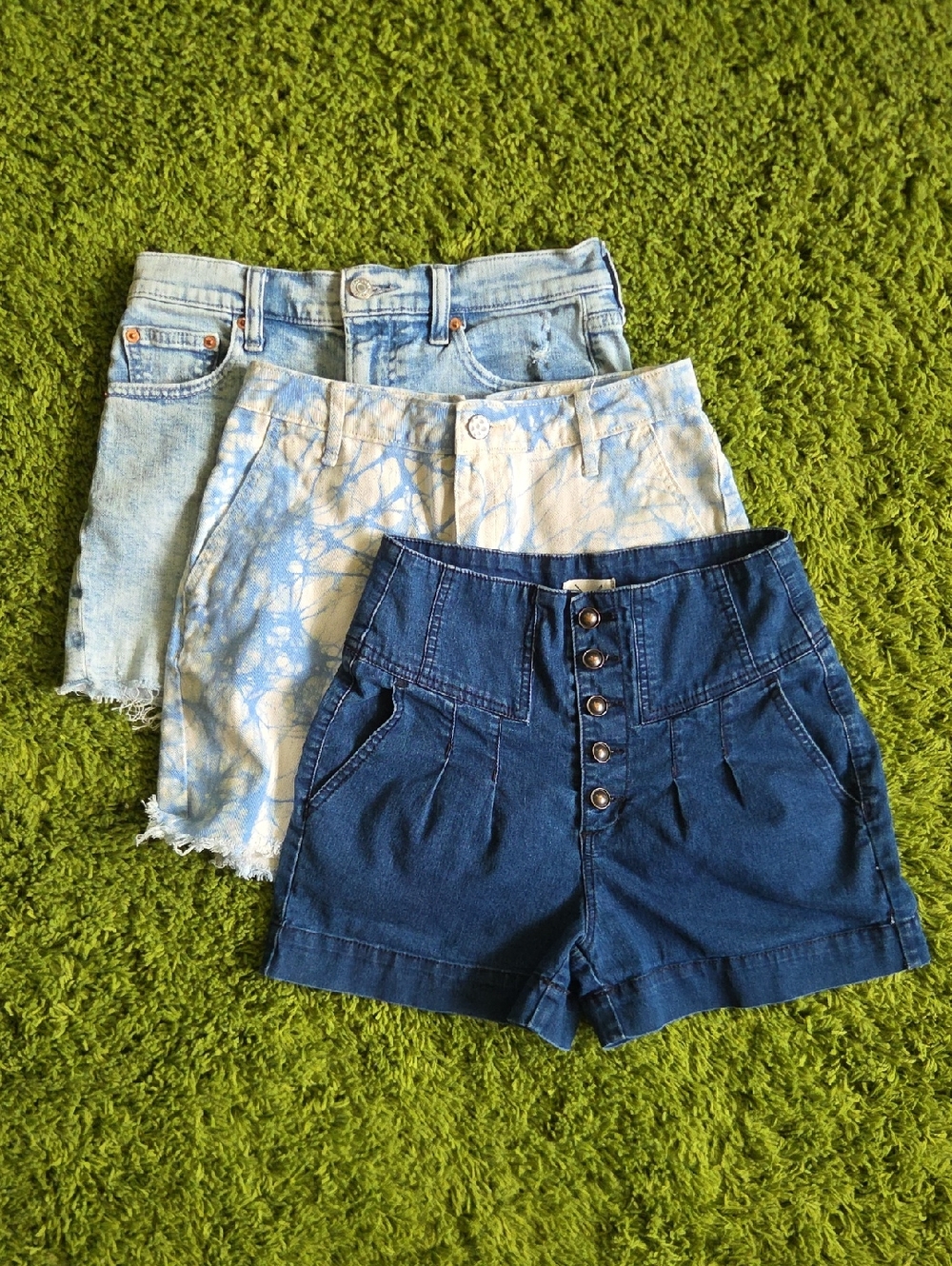 3 High Rise Shorts